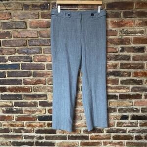 Luciano Dante Gray Striped Wide Leg Dress Pants Trousers Women's Size 10